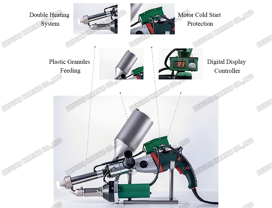 LST620 Granules Extrusion Welder-DEYUAN MARINE6 LST620 Машина для экструзионной сварки гранул-DEYUAN MARINE6