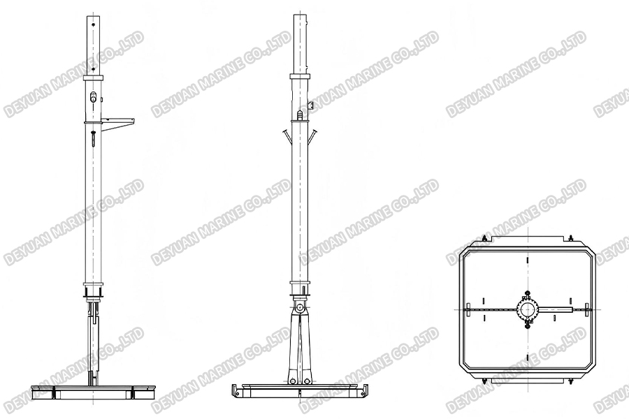 Bottom Door For Trailing Suction Hopper Dredger -DEYUAN MARINE2 Нижняя дверь для земснаряда с прицепным бункером-DEYUAN MARINE2