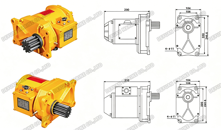 End Beam Motor-DEYUAN MARINE6 Двигатель концевой балки-DEYUAN MARINE6