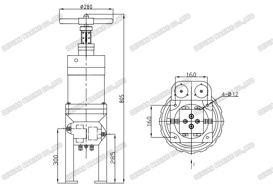 Manual Hydraulic Valve Remote Control Device-DEYUAN MARINE2 Устройство дистанционного управления ручным гидравлическим клапаном-DEYUAN MARINE2