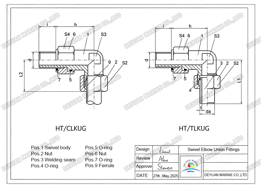 Adjustable Pipe Joint-DEYUAN MARINE 4 Регулируемое соединение труб DEYUAN MARINE 4
