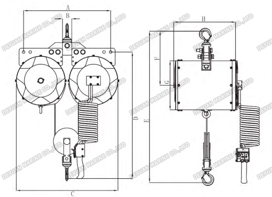 GTB Type Air Balancer-DEYUAN MARINE5 Воздушный балансир типа GTB-DEYUAN MARINE5