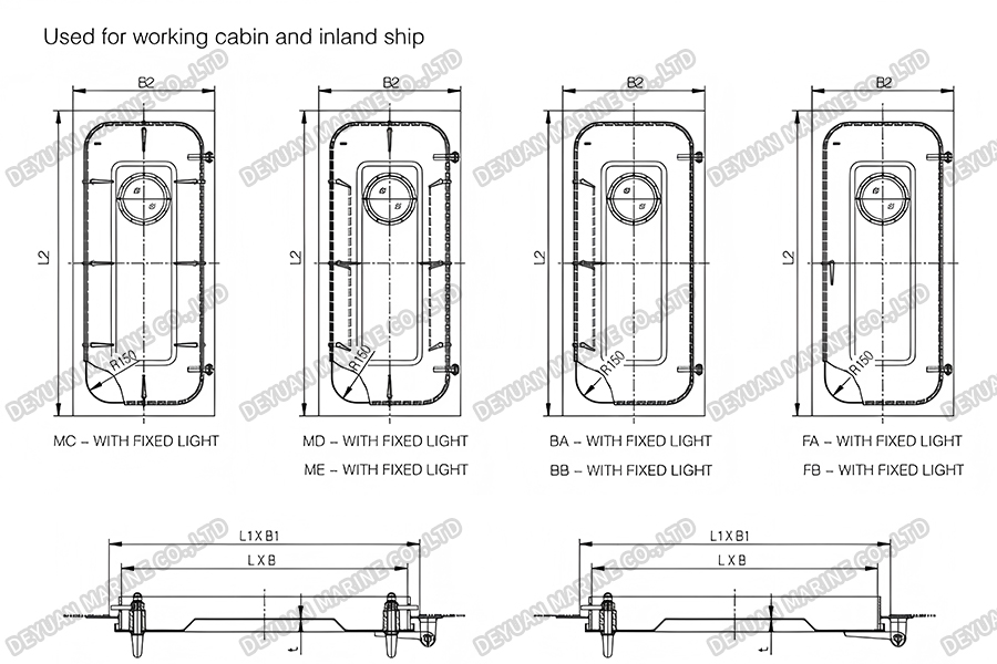 Морские противопожарные двери-DEYUAN MARINE2