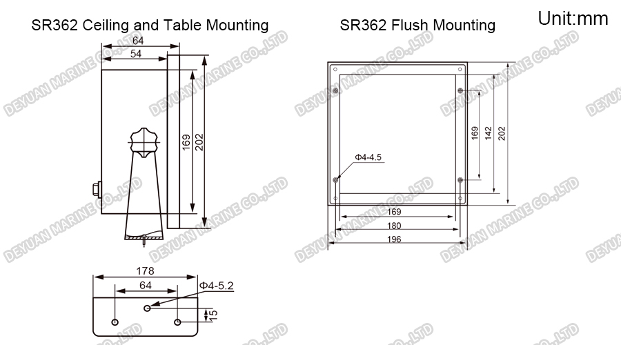 Steering Repeater with 360° Compass Display-DEYUAN MARINE 3 Повторитель рулевого управления с дисплеем компаса на 360° — DEYUAN MARINE 3