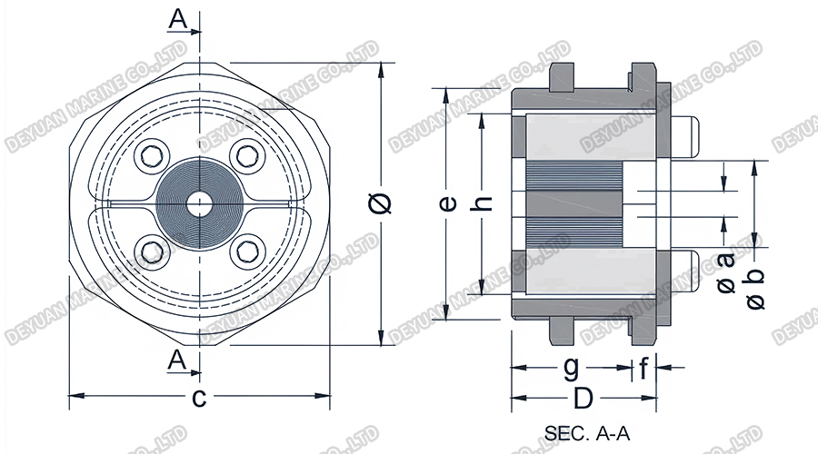 CRST Single Cable Seal-DEYUANMARINE2 Одинарное кабельное уплотнение CRST-DEYUANMARINE2