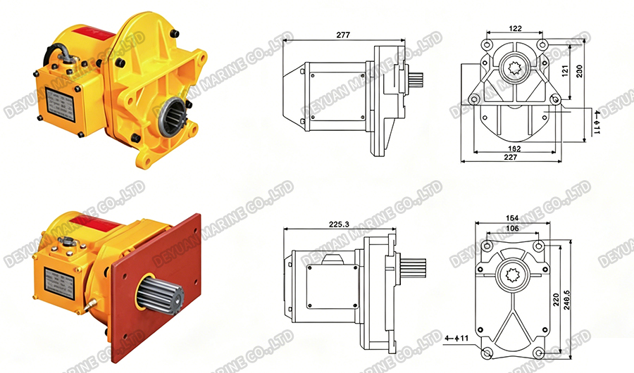 End Beam Motor-DEYUAN MARINE5 Двигатель концевой балки-DEYUAN MARINE5