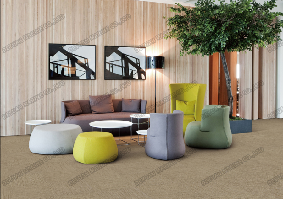 Shipyard Conference Room Slip-Resistant Carpet Tiles-DEYUAN MARINE7 Противоскользящая ковровая плитка для конференц-зала верфи-DEYUAN MARINE7