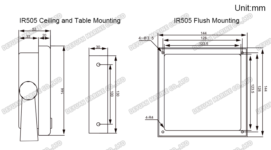 5-inch LCD Screen Display Digital Repeater-DEYUAN MARINE 3 5-дюймовый ЖК-дисплей Цифровой репитер-DEYUAN MARINE 3