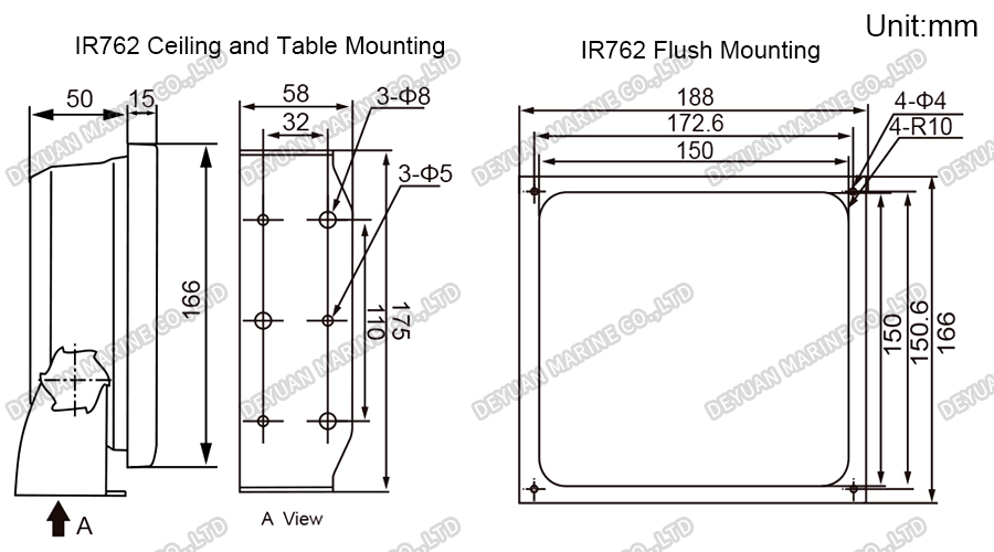 7 Inch TFT Weather Repeater-DEYUAN MARINE 3 7-дюймовый TFT-ретранслятор погоды-DEYUAN MARINE 3
