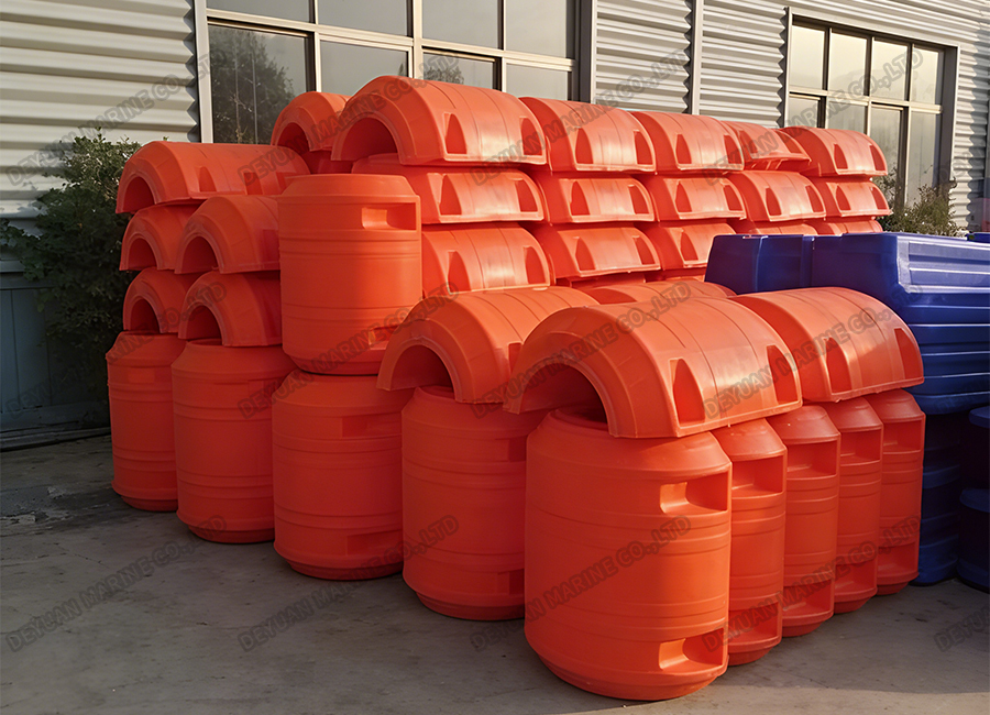 PE Plastic Dredging Pipe Float FT700x800 -DEYUAN MARINE4 Пластиковый поплавок для дноуглубительных труб из полиэтилена FT700x800 -DEYUAN MARINE4