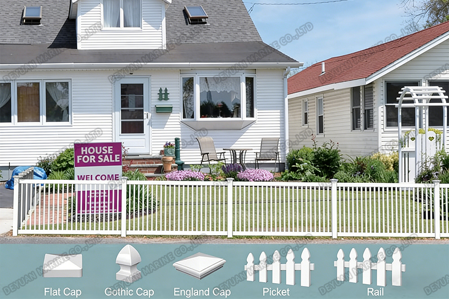 C Series PVC Picket Fence-DEYUAN MARINE7 Забор из ПВХ серии C-DEYUAN MARINE7