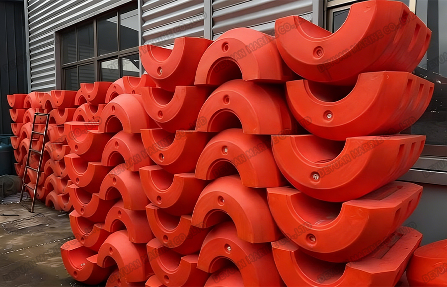 PE Plastic Pipe Sand Dredging Float-DEYUAN MARINE5 Поплавок для выемки песка из полиэтиленовых пластиковых труб-DEYUAN MARINE5
