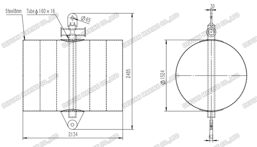 Offshore Anchor Buoy-DEYUAN MARINE 6 Морской якорный буй-DEYUAN MARINE 6