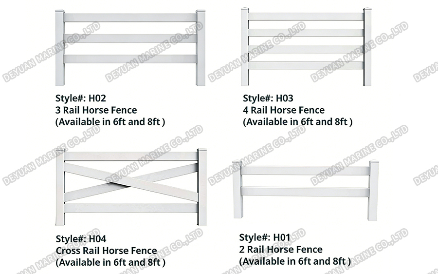 PVC Horse Fence-DEYUAN MARINE6 ПВХ Лошадь Забор-DEYUAN MARINE6