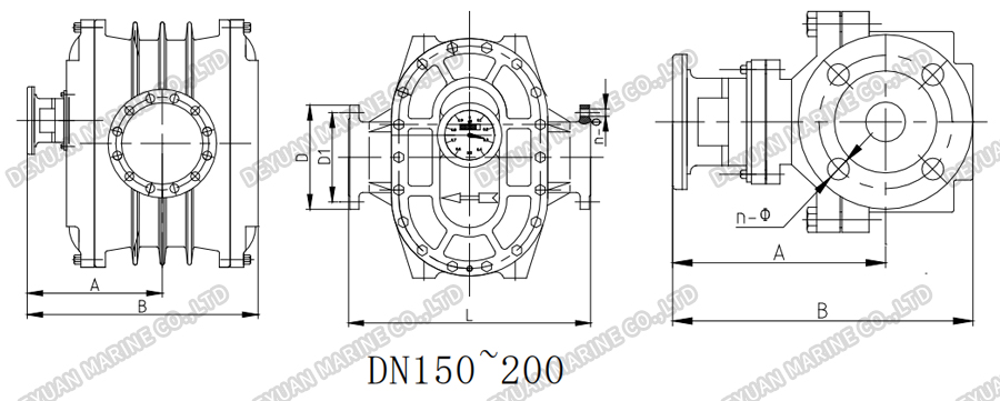 Ellipse Gear Flowmeter-DEYUAN MARINE3 Расходомер с эллиптической передачей-DEYUAN MARINE3