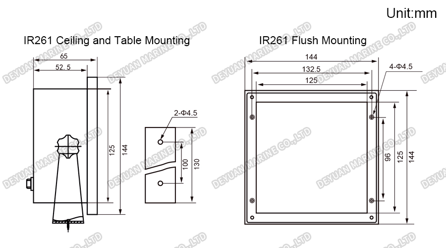 NMEA0183 Depth Repeater IR261-DEYUAN MARINE 3 NMEA0183 Повторитель глубины IR261-DEYUAN MARINE 3