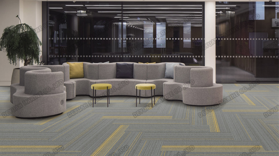 Shipyard Conference Room Slip-Resistant Carpet Tiles-DEYUAN MARINE6 Нескользящая ковровая плитка для конференц-зала верфи-DEYUAN MARINE6