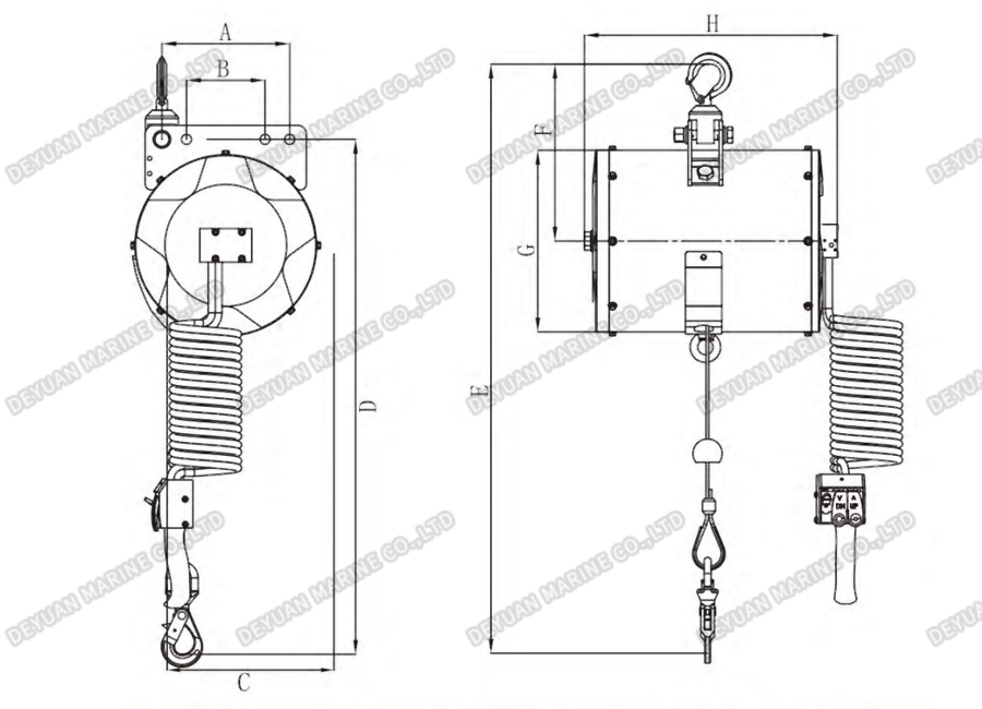GTB Type Air Balancer-DEYUAN MARINE2 Воздушный балансир типа GTB-DEYUAN MARINE2