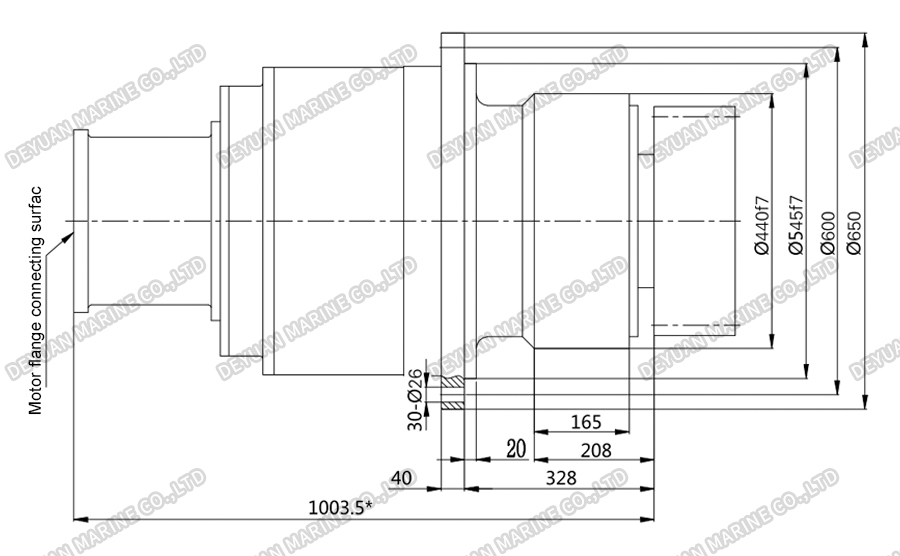 High-Speed Slewing Reducer-DEYUAN MARINE 6 Высокоскоростной поворотный редуктор-DEYUAN MARINE 6