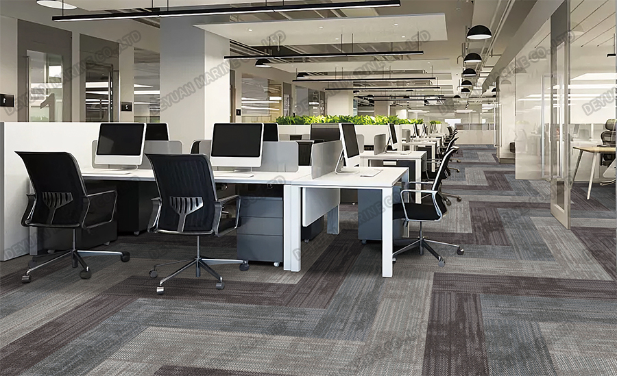 Shipyard Conference Room PVC-Backed Carpet Tiles-DEYUAN MARINE8 Ковровая плитка на ПВХ-основе для конференц-зала верфи-DEYUAN MARINE8