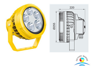 Взрывозащищенный светодиодный прожектор из алюминиевого сплава 70 Вт для морского использования