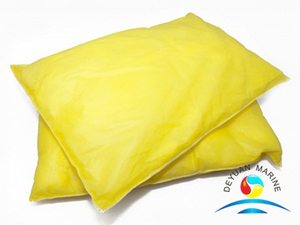 Желтые химические абсорбирующие подушки