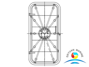Дверь морского корабля быстродействующая стальная водонепроницаемая с колесом ручки