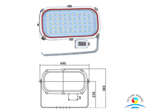 50W TG20 Светодиодные прожекторы для лодок для морского танка