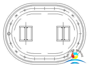 Лодка длинная круглая утопленная крышка люка без щита
