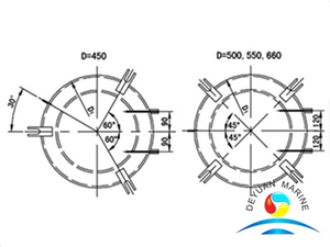 CCS Approval Marine Rigging Steel Крышка люка с шарниром