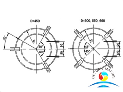 CCS Approval Marine Rigging Steel Крышка люка с шарниром