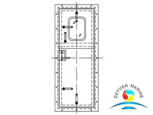 Дверь морского корабля алюминиевая Веатертигхт выдолбленная с утверждением ККС