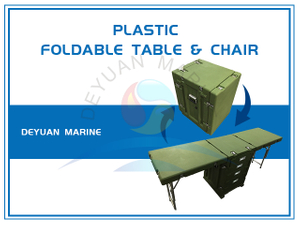 Легкий пластиковый складной стол и стул