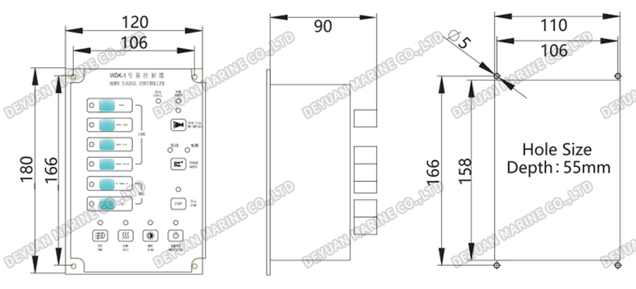 Контроллер свистка WDK-1-DEYUAN MARINE2