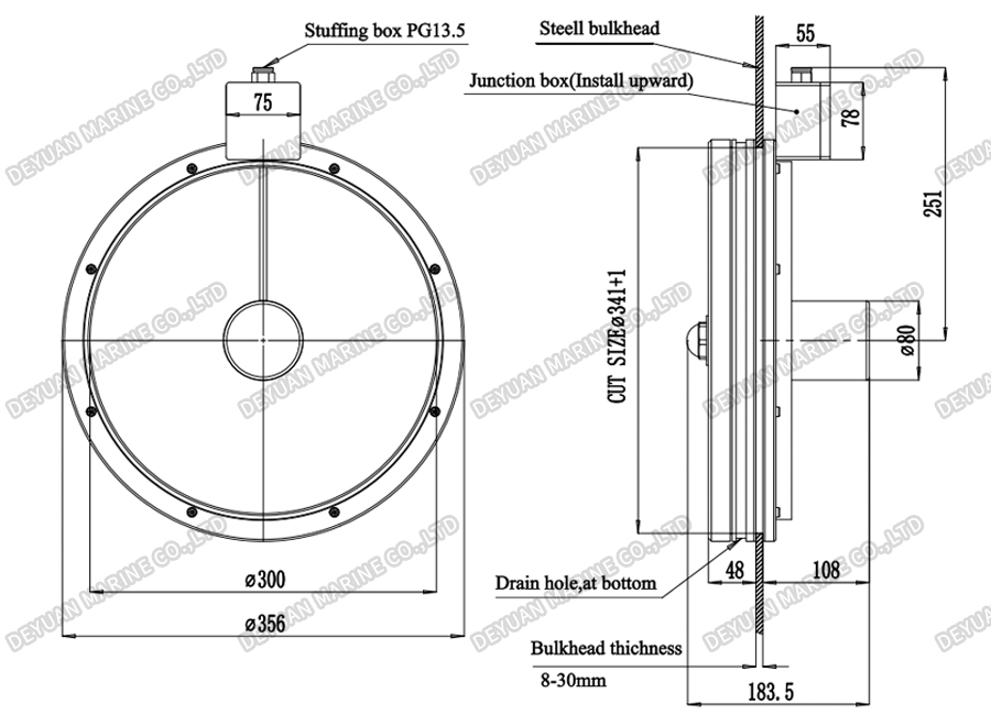 Экран Clear View CVS-DEYUAN MARINE5