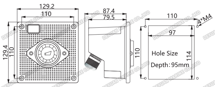 Электронный звонок YLX120Q-DEYUAN MARINE2