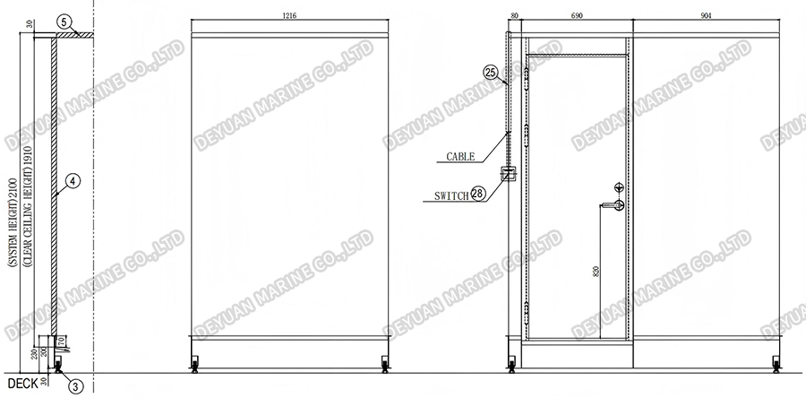 Морской санитарный блок T3Type-DEYUAN MARINE7
