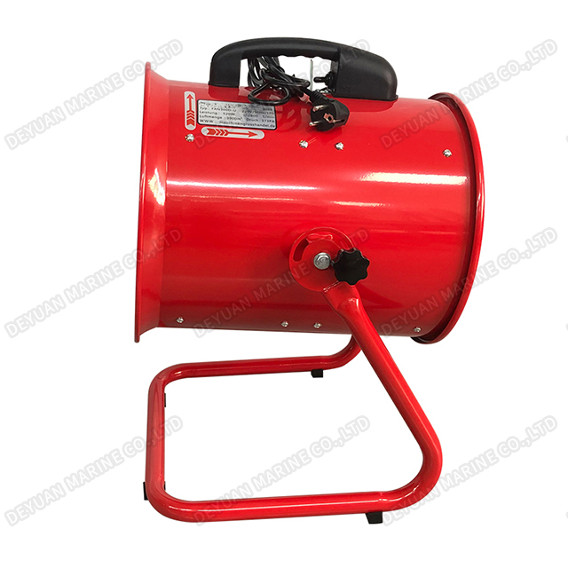 Портативный осевой вентилятор с U-образной рамой и регулируемым наклоном