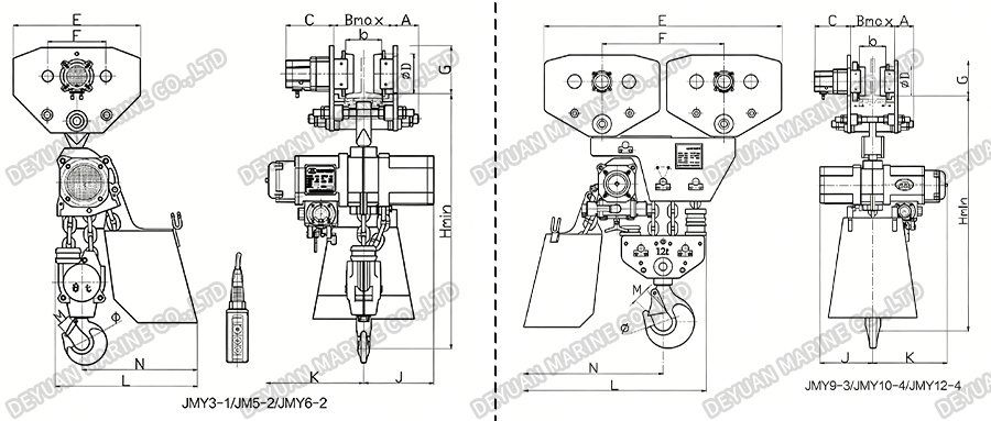 Серия пневматических подъемников JMY (312 т)-DEYUAN MARINE3
