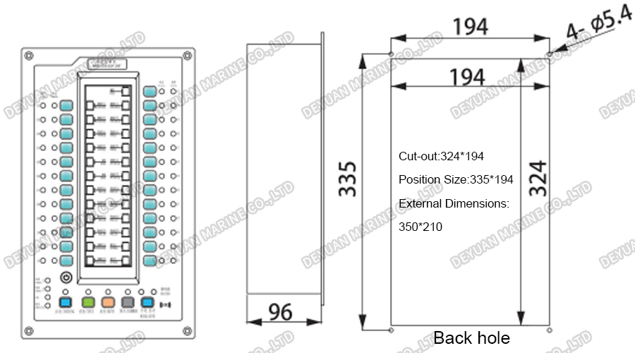 Контроллер светодиодных навигационных огней и сигнальных огней (25-позиционный)-DEYUAN MARINE2