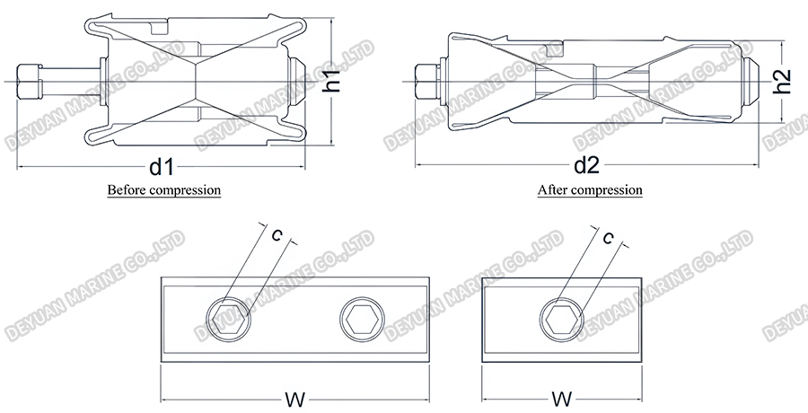 Компрессионный блок-DEYUAN MARINE4