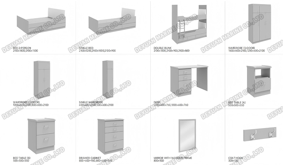 Мебель для каюты-DEYUAN MARINE3