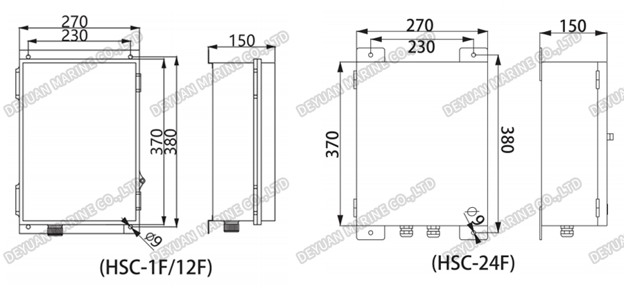 Всепогодный безбатарейный телефон - DEYUAN MARINE3