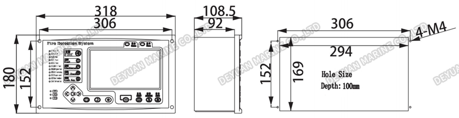 Адресный контроллер пожарной сигнализации JBS-MA,S-DEYUAN MARINE2