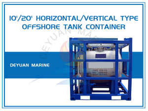10-футовый/20-футовый горизонтальный/вертикальный морской танк-контейнер