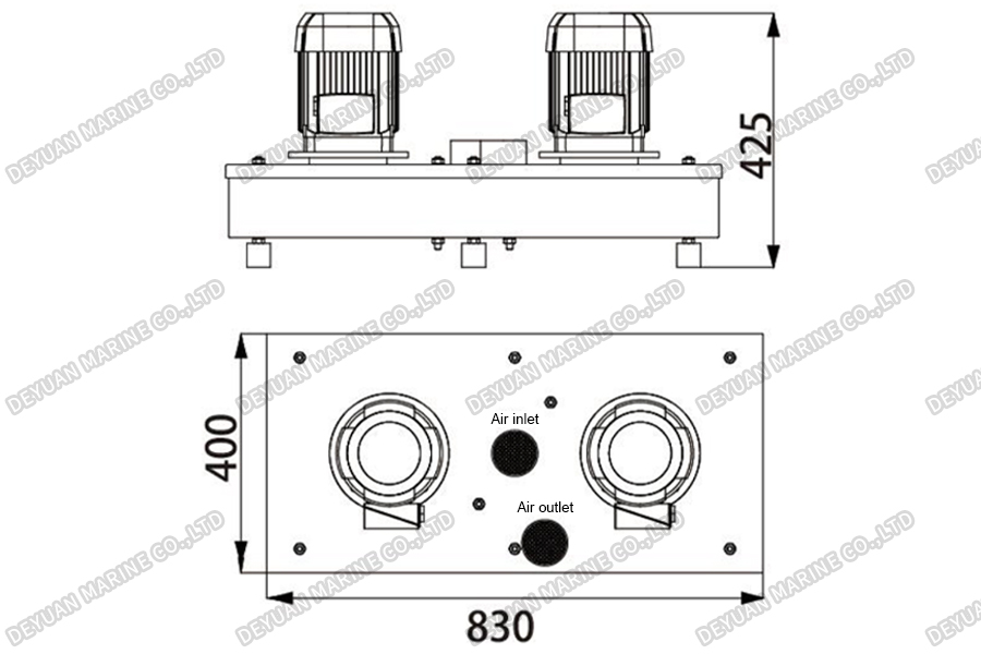 Стальной вентиляторный блок SDS-CP-DEYUAN MARINE2