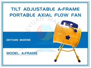 Портативный осевой вентилятор с А-образной рамой и регулируемым наклоном