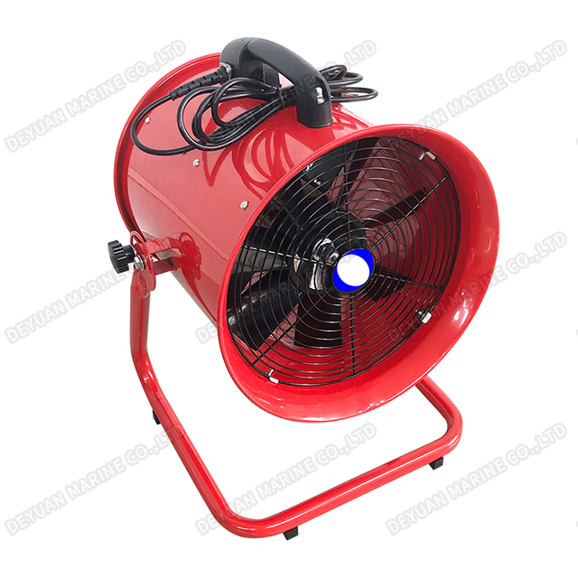 Портативный осевой вентилятор с U-образной рамой и регулируемым наклоном