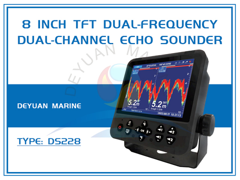 8-дюймовый TFT двухчастотный двухканальный эхолот