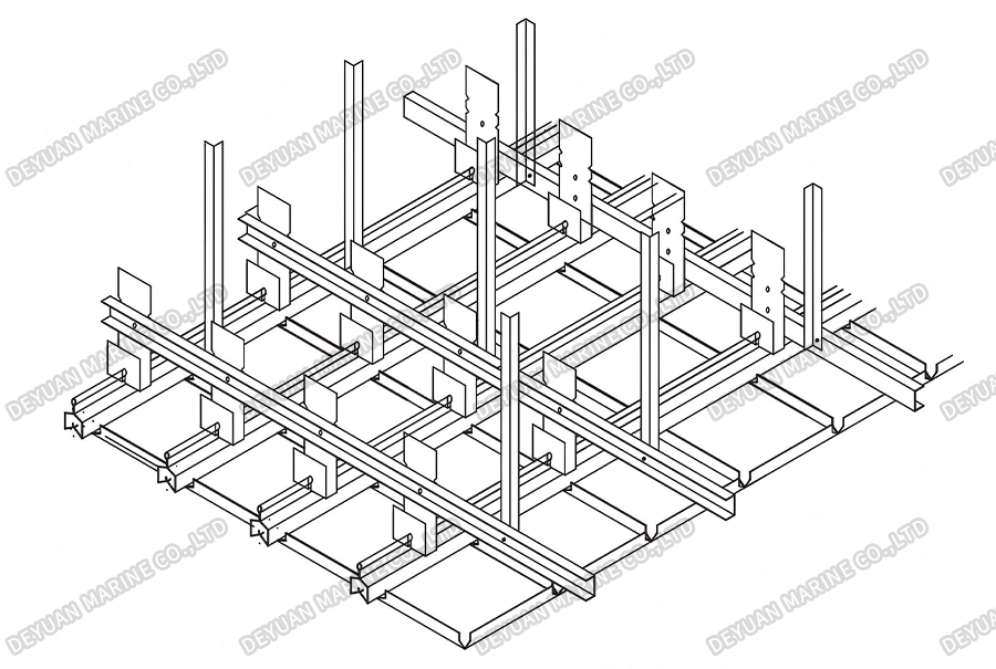 Потолочная панель квадратного типа-DEYUAN MARINE3